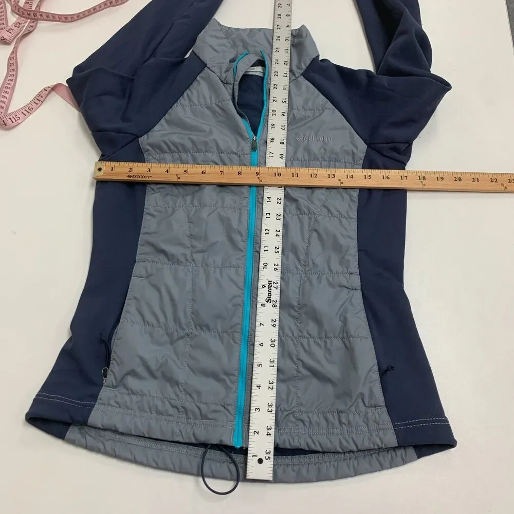 Columbia Jacket Womens M Medium Insulated Quilted Zip Up Long Sleeve Lightweight